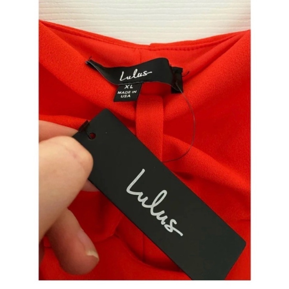 LULUS Red Cut Out Mini Dress - Picture 7 of 8